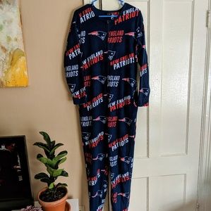 Patriots adult footie pajamas!